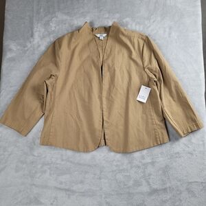 NWT Croft & Barrow Women's Blazer Tan Size L Large